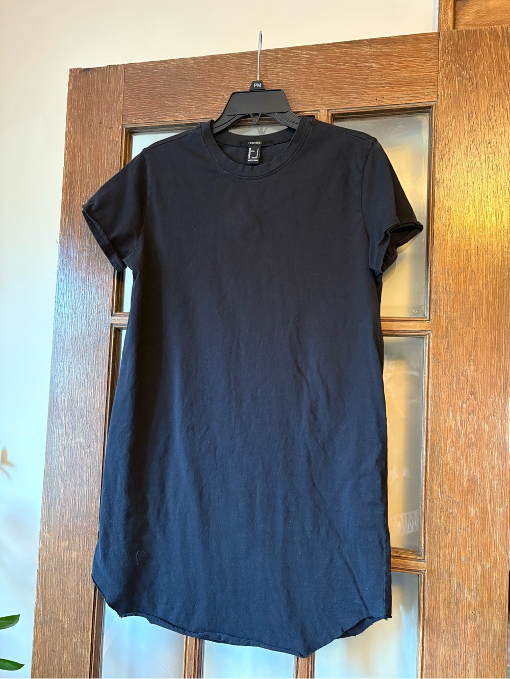 Forever 21 Black T-Shirt Dress